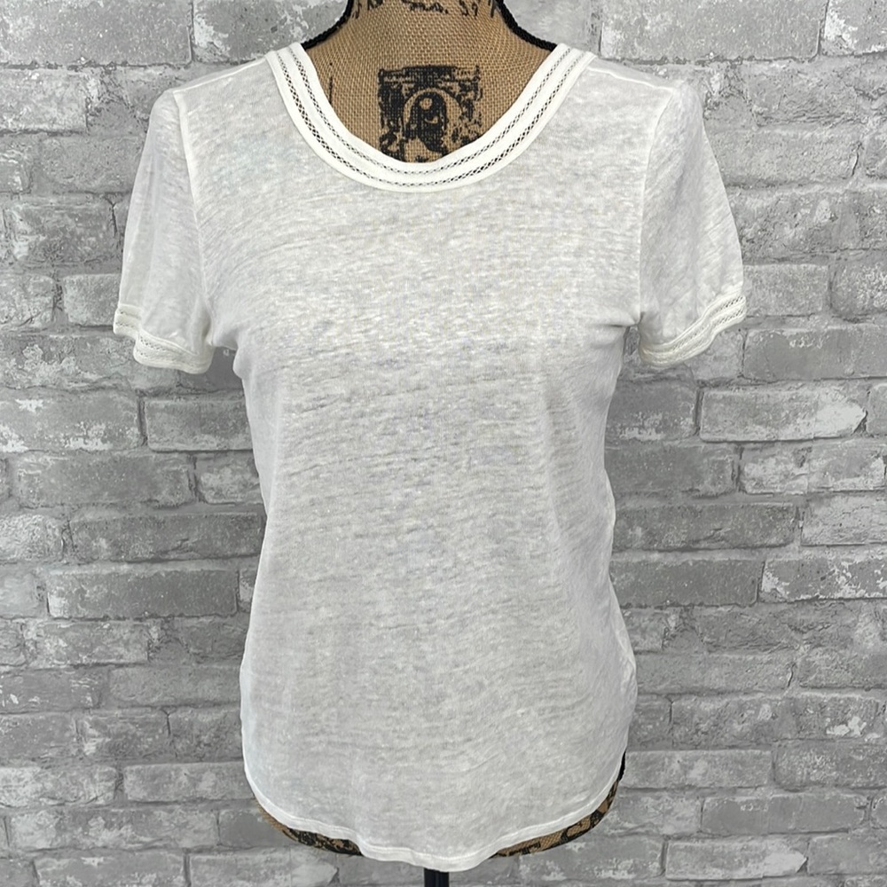 Sezane Victorin Linen T Shirt
